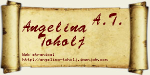 Angelina Toholj vizit kartica